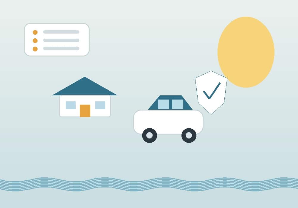 Insurance policy checklist illustration