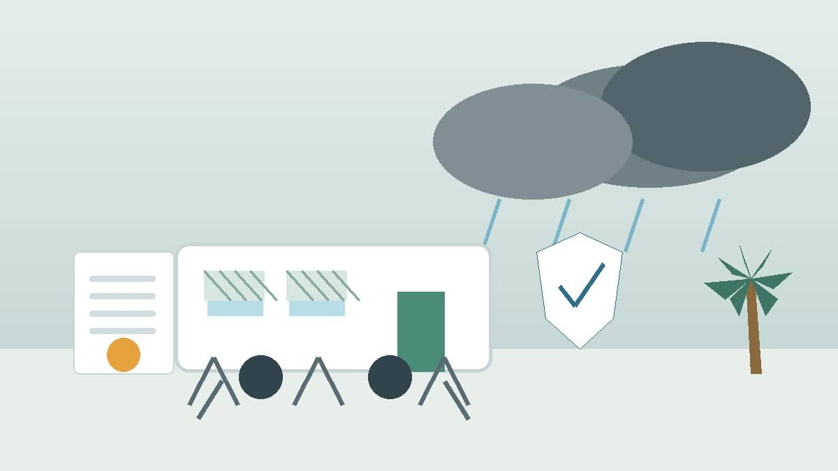 Featured illustration for a Lehigh Acres mobile home hurricane insurance review